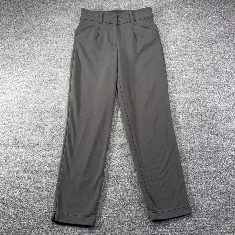 Nike Golf Therma-FIT Slim Fit Trousers Dark Gray Fleece Lined Pants Womens XS